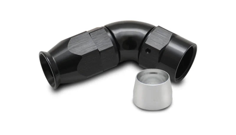 Vibrant -8AN 60 Degree Hose End Fitting for PTFE Lined Hose - Side View