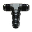 Load image into Gallery viewer, Vibrant -8AN Bulkhead Adapter Tee Fitting - Anodized Black Only - Side View