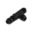 Load image into Gallery viewer, Vibrant -8AN Bulkhead Adapter Tee on Run Fittings - Anodized Black Only - Side View
