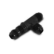 Load image into Gallery viewer, Vibrant -8AN Bulkhead Adapter Tee on Run Fittings - Anodized Black Only - Side View