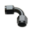 Load image into Gallery viewer, Vibrant -8AN Female 90 Degree Union Adapter (AN to AN) - Anodized Black Only - Side View