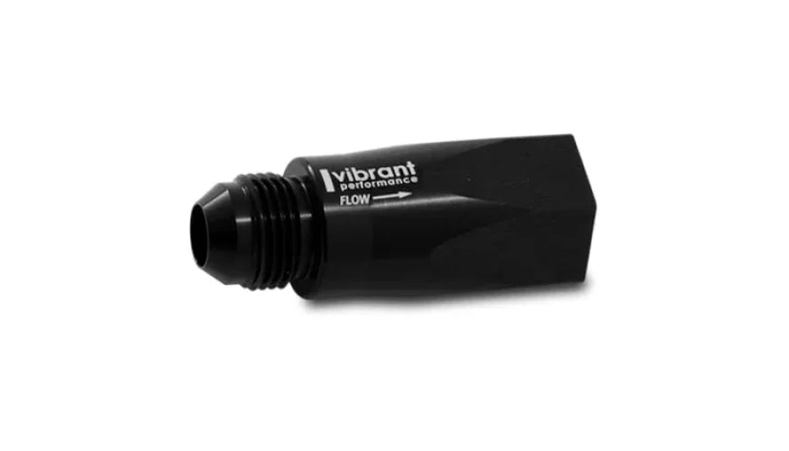 Vibrant -8AN Female to Male Inline Check Valve - Side View