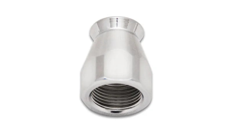 Vibrant -8AN Hose End Socket PTFE Hose Ends - Chrome - Side View