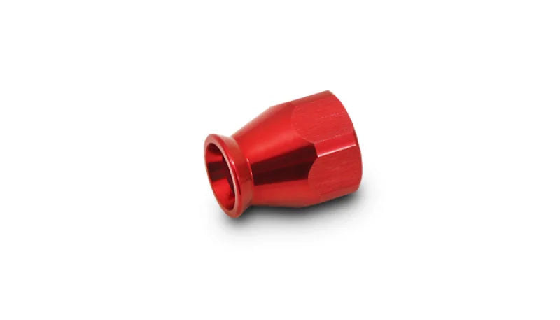 Vibrant -8AN Hose End Socket PTFE Hose Ends - Red - Side View