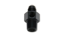 Load image into Gallery viewer, Vibrant -8AN Male to 3/8in NPT Male Union Adapter Fitting w/ 1/8in NPT Port - Main Product View