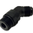 Load image into Gallery viewer, Vibrant -8AN Male to Male -10AN Straight Cut 45 Degree Adapter Fitting - Anodized Black - Back View