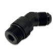 Load image into Gallery viewer, Vibrant -8AN Male to Male -6AN Straight Cut 45 Degree Adapter Fitting - Anodized Black - Main Product View