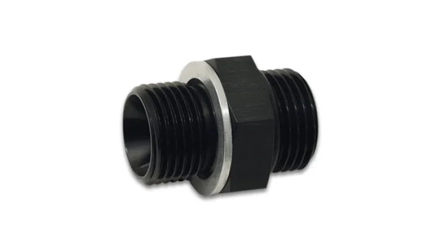 Vibrant -8AN to 18MM x 1.5 Straight Adapter with O-Ring - Side View