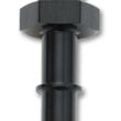 Load image into Gallery viewer, Vibrant -8AN to 5/16in Quick Connect Push On EFI Adapter Fitting - Black - Back View