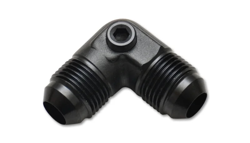 Vibrant -8AN to -8AN Male 90 Degree Union Adapter Fitting with 1/8in NPT Port - Main Product View