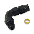 Load image into Gallery viewer, Vibrant 90 Degree 1/2in Tube to Male -8AN Flare Adapter w/ Olive Inserts - Main Product View