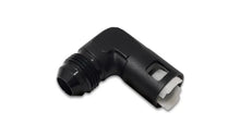 Load image into Gallery viewer, Vibrant 90 Degree Aluminum AN to Female Quick Connect -6AN - 0.375in Hose Size - Main Product View