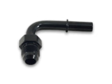 Load image into Gallery viewer, Vibrant 90 Degree Aluminum AN to Male Quick Connect Fitting -8AN - 0.375in Barb Size - Detail View