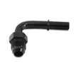 Load image into Gallery viewer, Vibrant 90 Degree Aluminum AN to Male Quick Connect Fitting -6AN - 0.3125in Hose Size - Side View