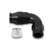 Load image into Gallery viewer, Vibrant 90 Degree High Flow Hose End Fitting for PTFE Lined Hose -16AN - Side View
