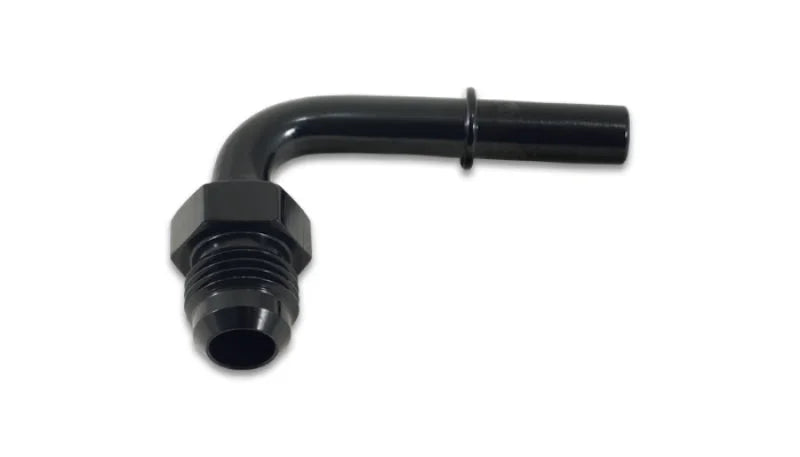 Vibrant 90 Degree Male AN Push-On EFI Adapter AN -6 Barb 0.375in - Main Product View