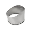 Load image into Gallery viewer, Vibrant 90mmx55mm Oval to 76mm Round Transition Adapter T304 SS for use with Part #1448 and #14480 - Side View