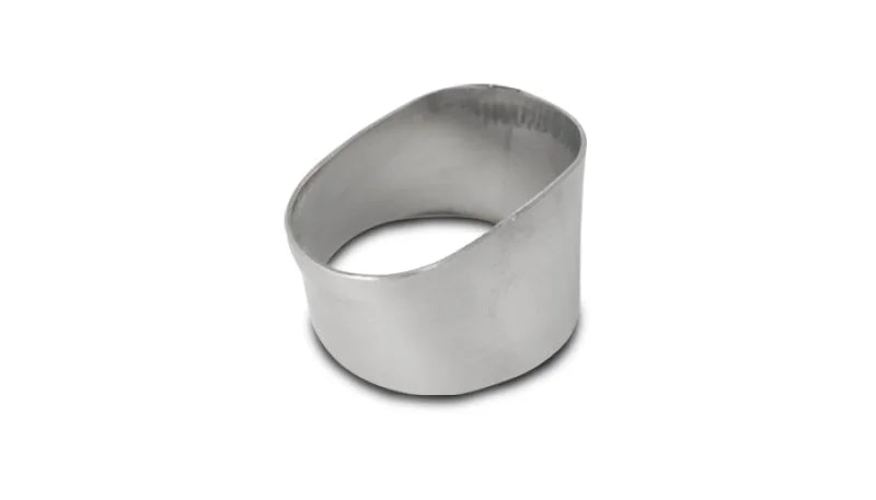Vibrant 90mmx55mm Oval to 76mm Round Transition Adapter T304 SS for use with Part #1448 and #14480 - Side View