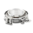 Load image into Gallery viewer, Vibrant AL V-B Flange Assembly 3.5in OD Tubing incl 2 AL V-b flanges 1 SS V-B Clamp 1 Viton O-Ring - Side View