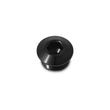 Load image into Gallery viewer, Vibrant Aluminum -16AN ORB Slimline Port Plug w/O-Ring - Anodized Black - Side View