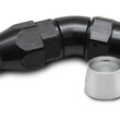 Load image into Gallery viewer, Vibrant Aluminum 30 Degree One Piece Hose End for PTFE Lined Hose (Size -12AN) - Side View