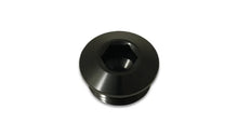 Load image into Gallery viewer, Vibrant Aluminum -8AN ORB Slimline Port Plug w/O-Ring - Anodized Black - Main Product View