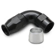 Load image into Gallery viewer, Vibrant Aluminum 90 Degree One Piece Hose End for PTFE Lined Hose (Size -10AN) - Main Product View