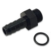 Load image into Gallery viewer, Vibrant Aluminum Male -8AN ORB to 3/8in Barb w/O-Ring - Anodized Black - Main Product View