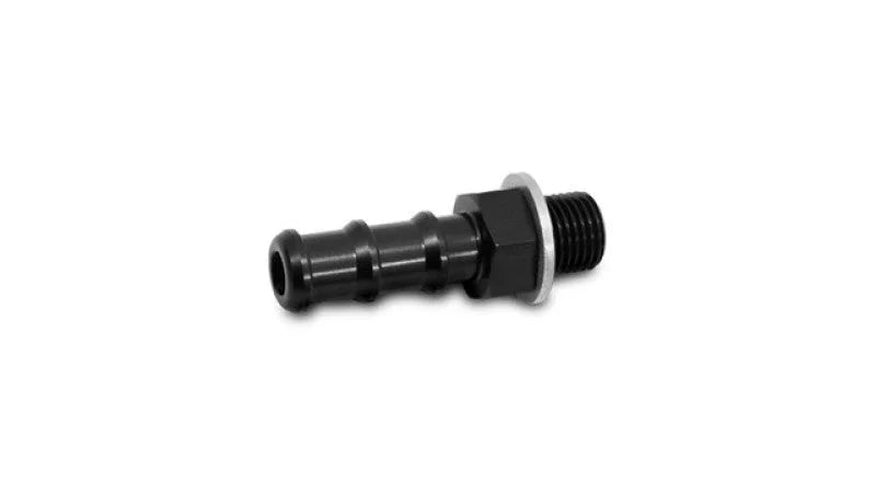 Vibrant Aluminum Metric to Barb Fitting Male M18 x 1.5 to 3/8in Barb - Back View