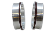 Load image into Gallery viewer, Vibrant Aluminum Weld Ferrules w/ O-Rings for 5in OD Tubing - Sold in Pairs - Installation View