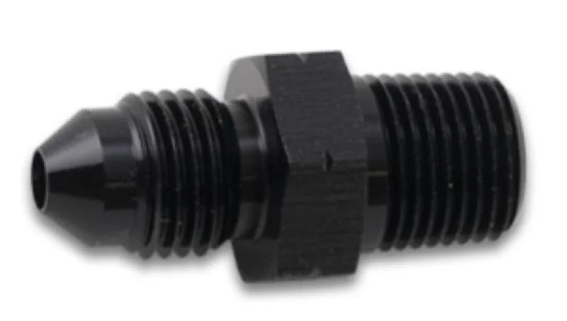 Vibrant BSPT Adapter Fitting -8 AN to 3/8in -19 - Side View