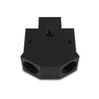 Load image into Gallery viewer, Vibrant Billet Aluminum Y-Block Fitting with 1/8in NPT Port -8AN x Dual -8AN ORB - Side View