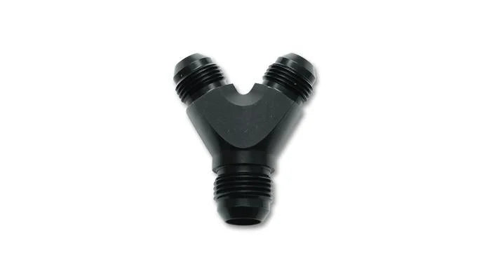 Vibrant Billet Aluminum Y-Block Fitting with 1/8in NPT Port - 3/8in NPT x 3/8in NPT x 3/8in NPT - Installation View