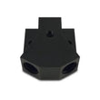Load image into Gallery viewer, Vibrant Billet Aluminum Y-Block Fitting with 1/8in NPT Port -10AN x Dual -8AN ORB - Side View