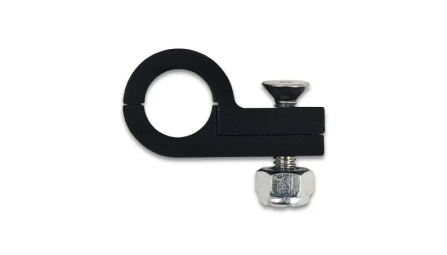 Vibrant Billet P-Clamp 1/2in ID - Anodized Black - Side View