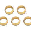 Load image into Gallery viewer, Vibrant Brass Olive Inserts 1/2in - Pack of 5 - Installation View