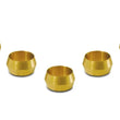 Load image into Gallery viewer, Vibrant Brass Olive Inserts 1/2in - Pack of 5 - Main Product View