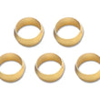 Load image into Gallery viewer, Vibrant Brass Olive Inserts 1/2in - Pack of 5 - Installation View