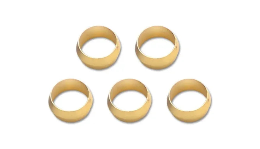 Vibrant Brass Olive Inserts 1/2in - Pack of 5 - Installation View