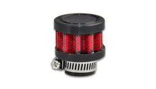 Load image into Gallery viewer, Vibrant Crankcase Breather Filter 35mm OD / 5/8in. (15mm) Inlet ID / 1.5in. Tall - Side View