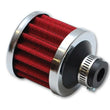Load image into Gallery viewer, Vibrant Crankcase Breather Filter w/ Chrome Cap 2 1/8in 55mm Cone ODx2 5/8in 68mm Tallx3/8in 9mm ID - Main Product View