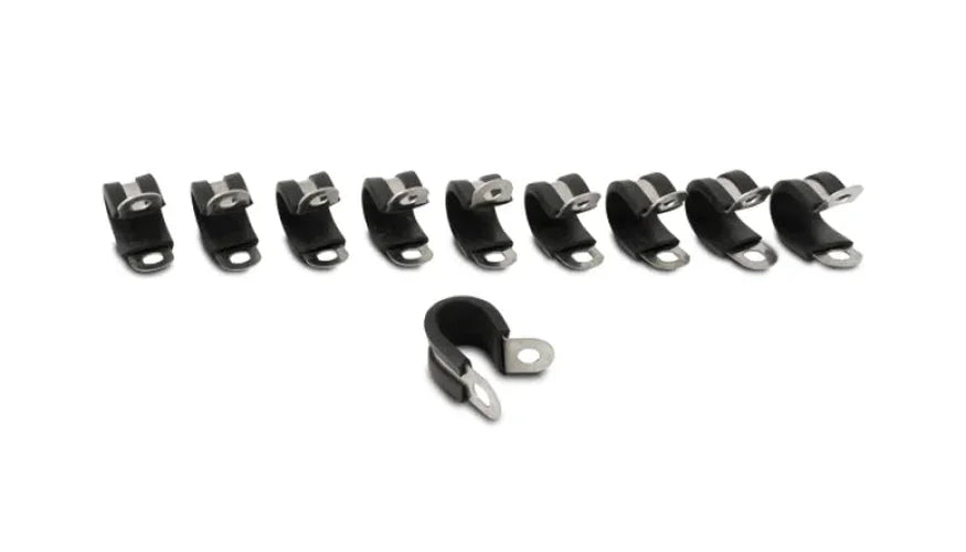 Vibrant Cushion Clamps for 3/8in (6AN) Hose - Pack of 10 - Side View