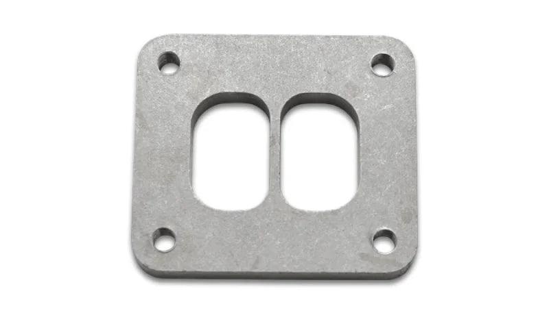 Vibrant Divided Turbo Inlet Flange for Borg Warner S-Series Divided T4 - 304 Stainless Steel - Side View