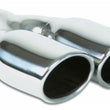 Load image into Gallery viewer, Vibrant Dual 3.25in x 2.75in Oval SS Exhaust Tip (Single Wall Angle Cut Rolled Edge) - Main Product View