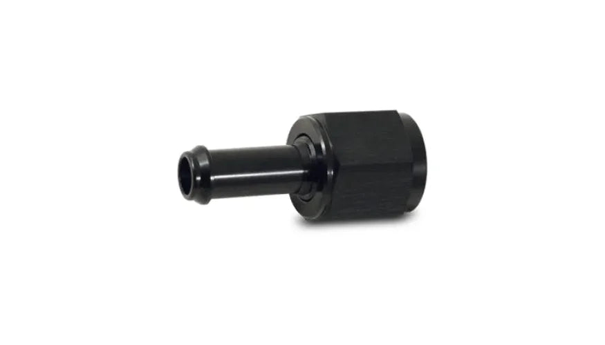 Vibrant Female AN to Hose Barb Straight Adapter AN -4 Barb 0.25in - Side View