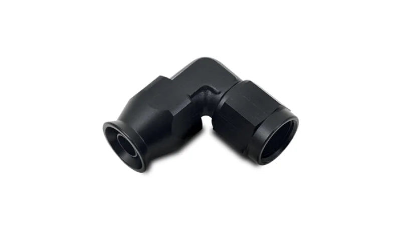 Vibrant Forged Aluminum Non Swivel Hose End for PTFE Lined Hose Size -8AN - Side View