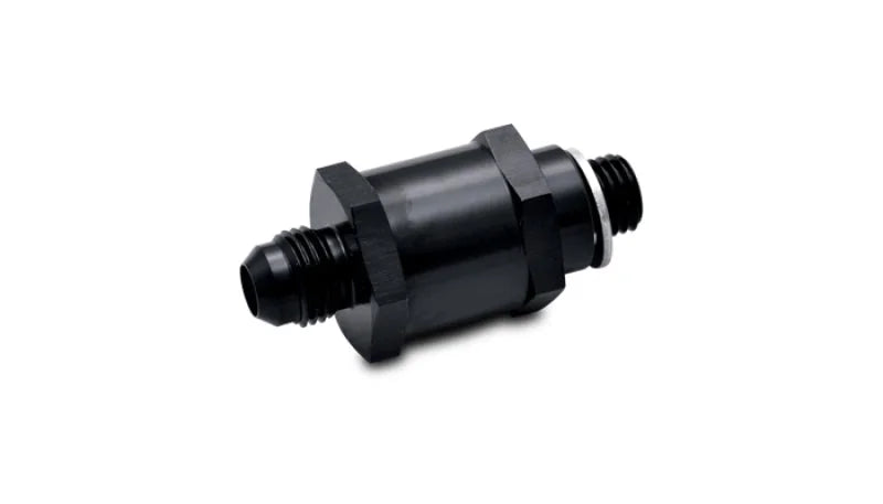 Vibrant Fuel Pump Check Valve -8AN Male Flare to 12mm x 1.5 Metric - Side View