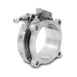 Load image into Gallery viewer, Vibrant GT Series Turbo Adapter 3in 4 Bolt to 3in V-Band Flange w/ V-Band &amp; V-Band Clamp - Side View