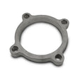 Load image into Gallery viewer, Vibrant GT series / T3 Discharge Flange (4 Bolt) with 3in Inlet ID Mild Steel 1/2in Thick - Side View