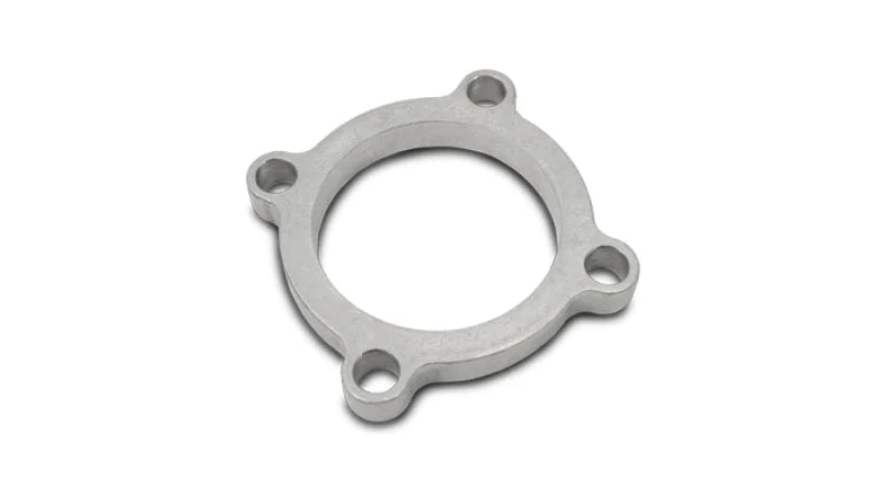 Vibrant GT series / T3 Turbo Discharge Flange (4 Bolt) with 2.5in Inlet I.D. T304 SS 1/2in Thick - Side View
